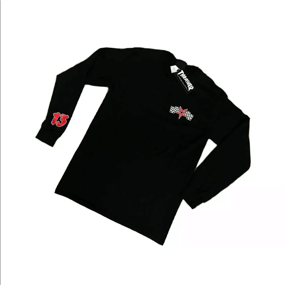 Thrasher  Racing Long Sleeve Tee